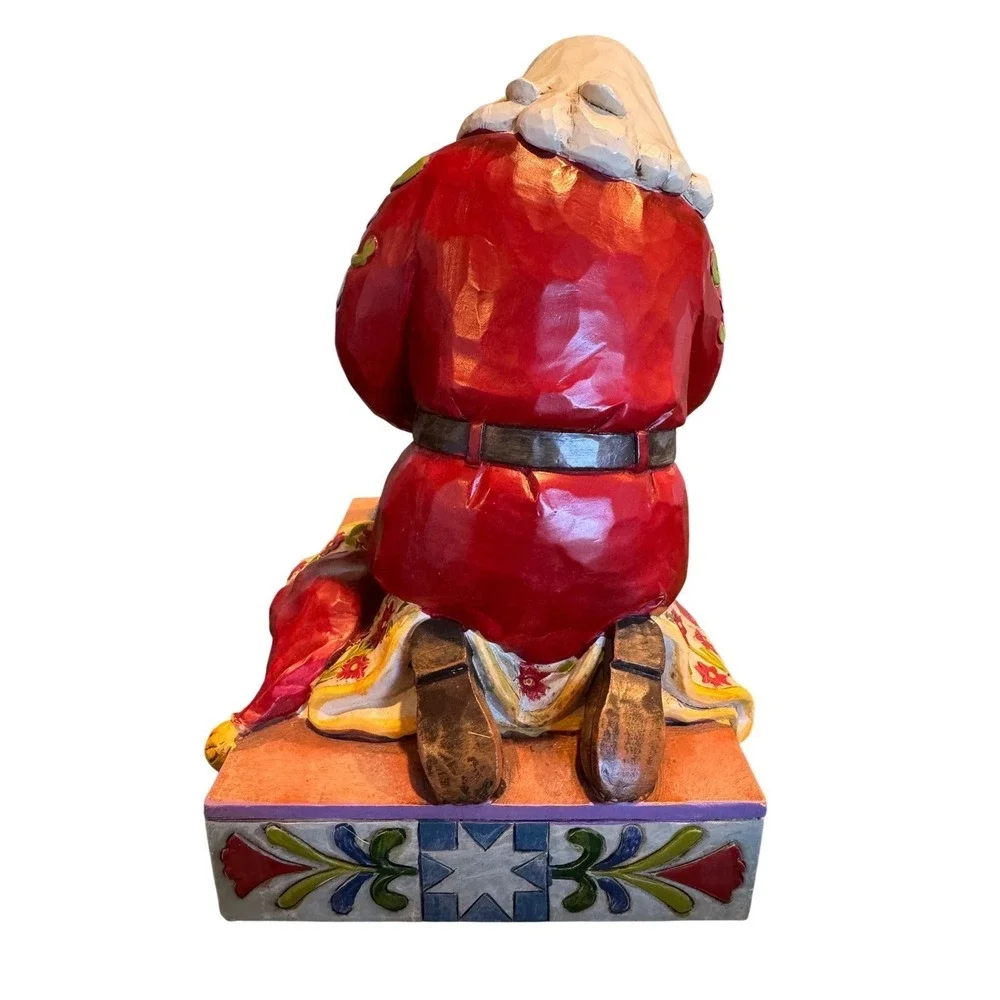 Jim Shore Heartwood Creek Kneeling Santa Baby Jesus Figurine 2008 S4010488
